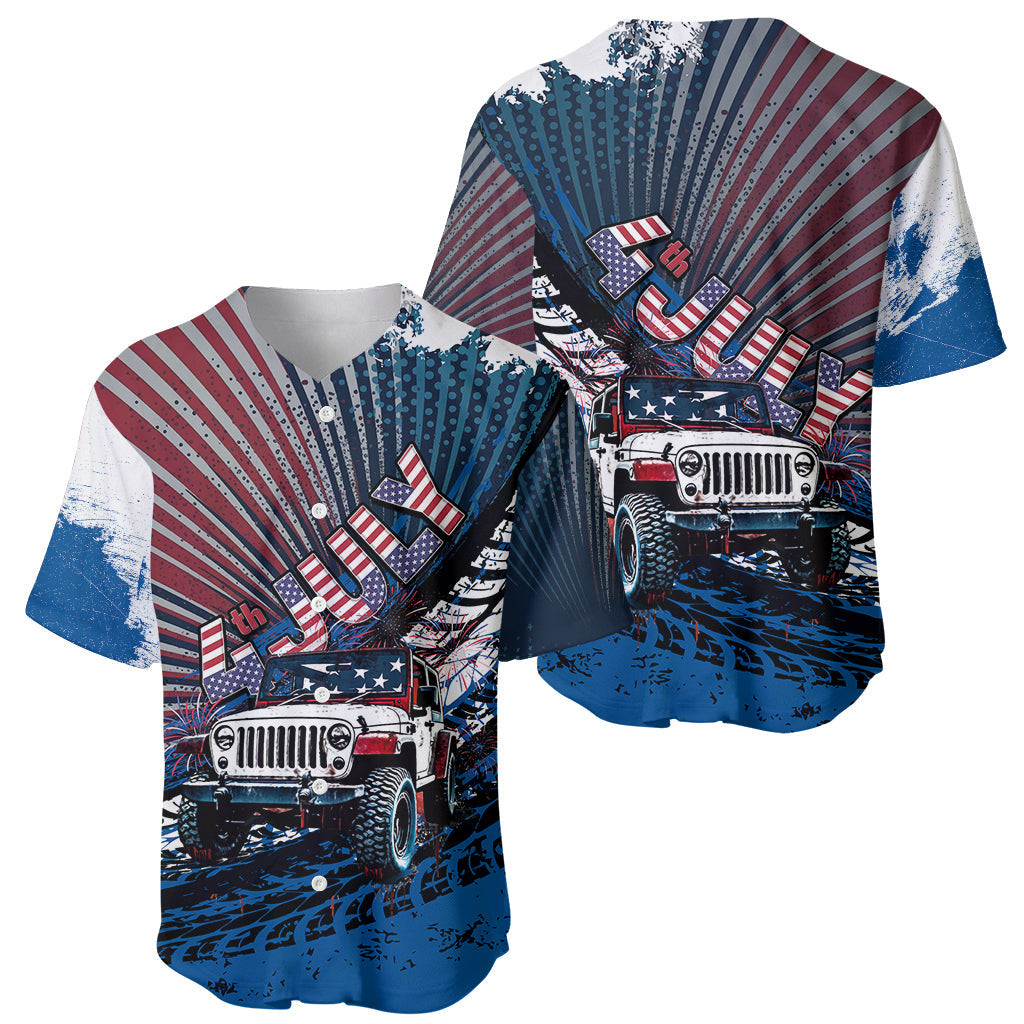 Jeep Baseball Jersey USA Independence Day 1