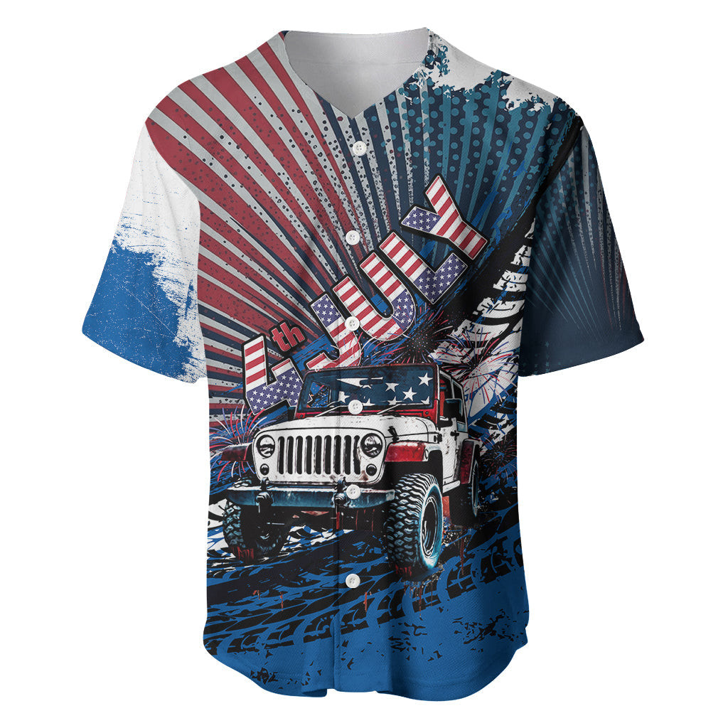 Jeep Baseball Jersey USA Independence Day 2