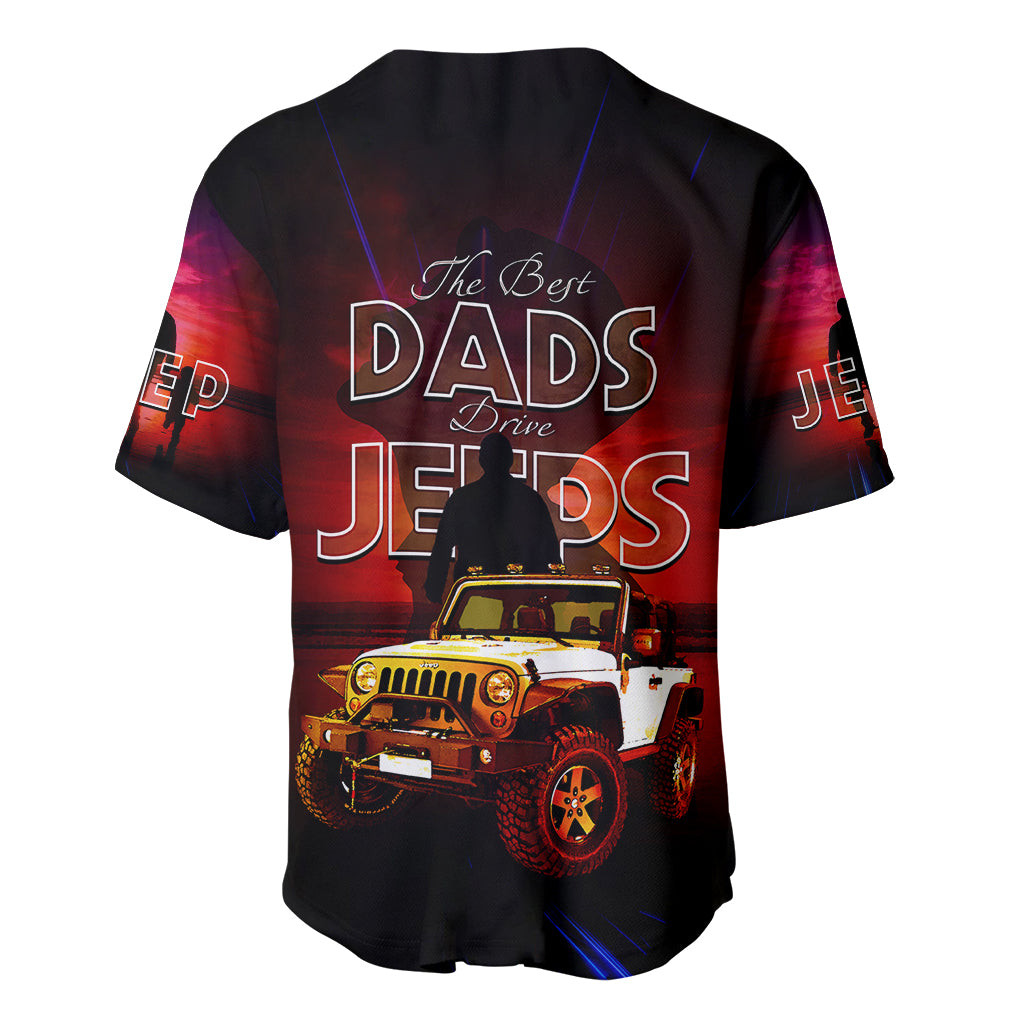 Jeep Dad Baseball Jersey The Best Dads Drive Jeeps 3