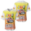 Jeep Girl Baseball Jersey Surfing With The Sea 1