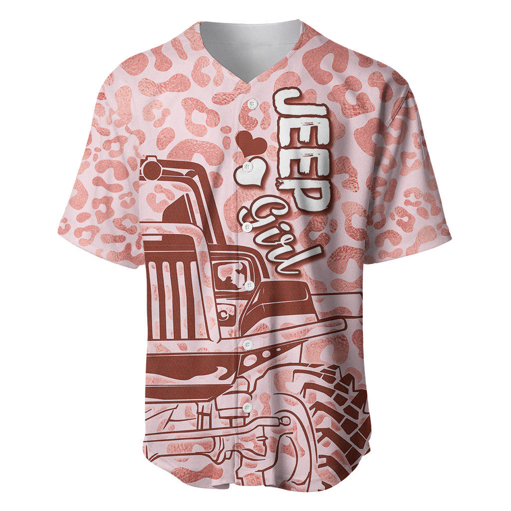 Jeep Girl Country Style Cow Skull Mix Leopard Prints Baseball Jersey 3