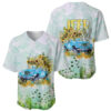 Jeep Girl Floral Sunflower Baseball Jersey 1
