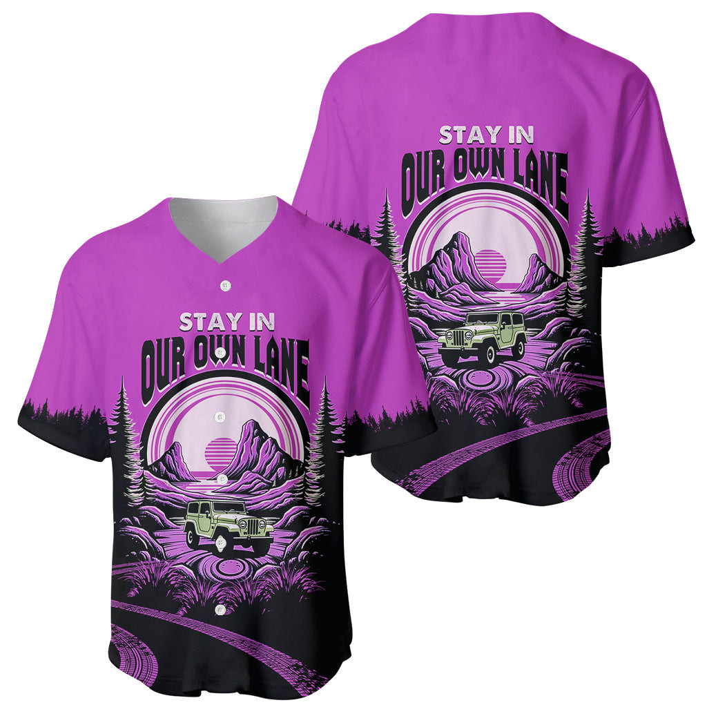 Jeep Life Baseball Jersey Stay In Your Own Land 1