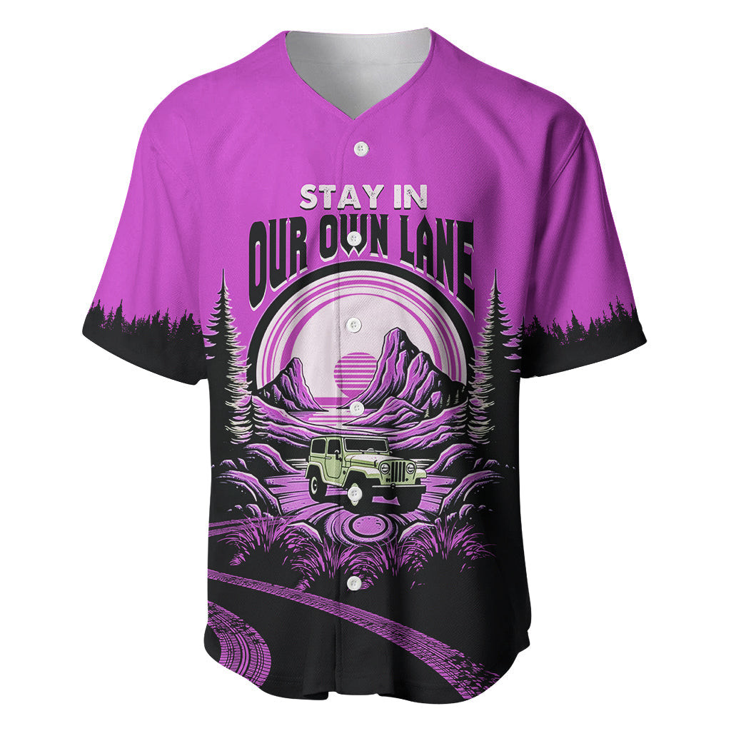 Jeep Life Baseball Jersey Stay In Your Own Land 2