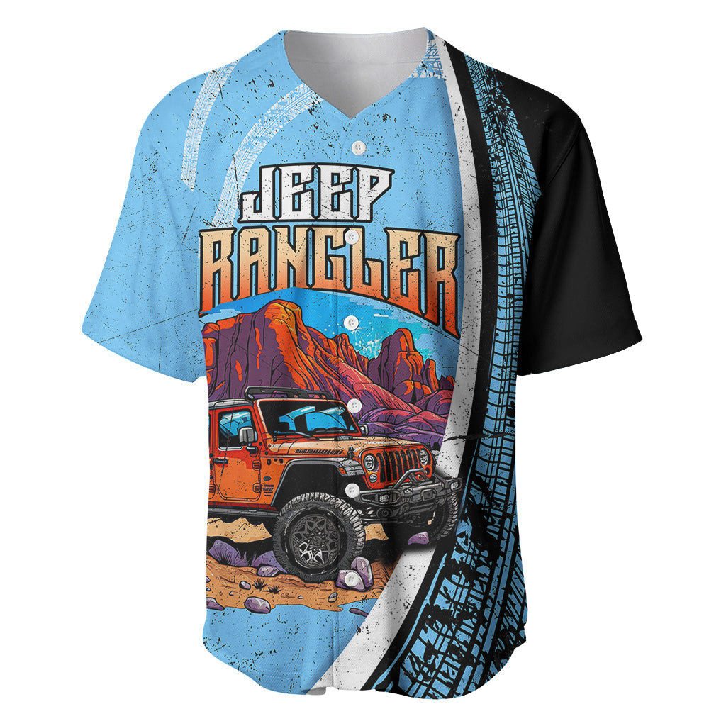 Jeep Wrangler When In Doubt Mud It Out Baseball Jersey 3