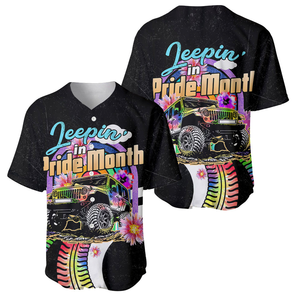 Jeeping In Pride Month Baseball Jersey 1