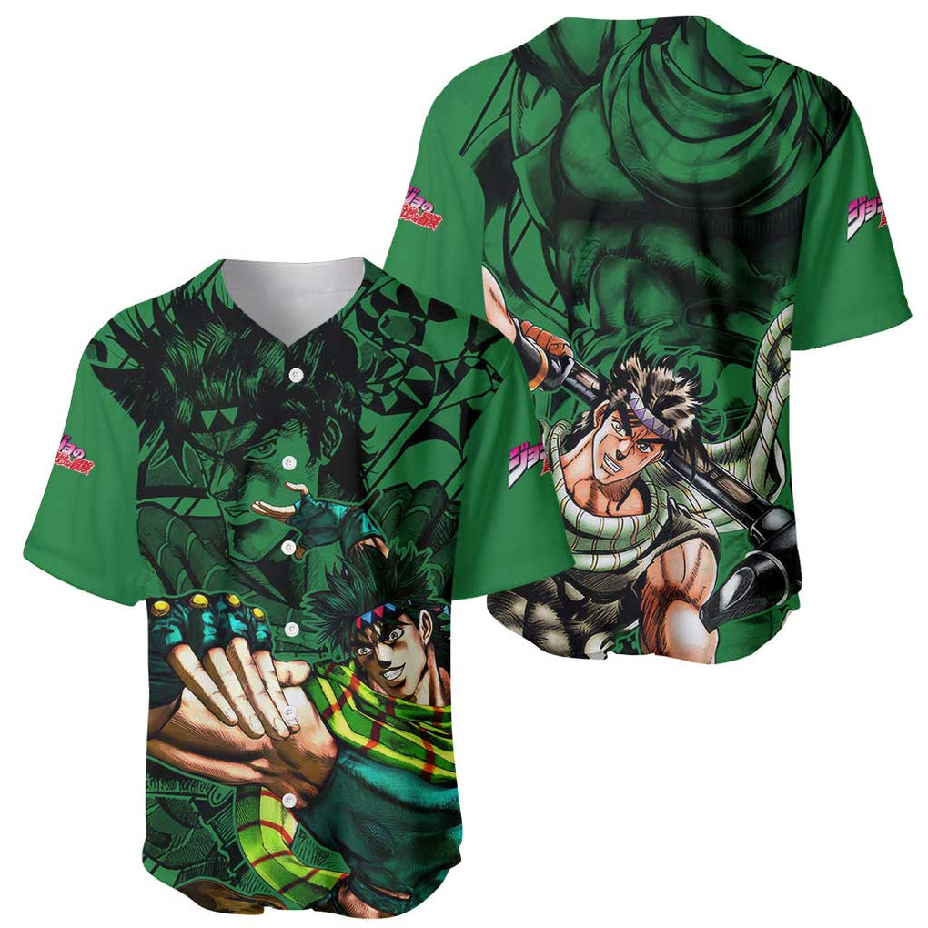 Joseph Joestar JoJos Bizarre Adventure Baseball Jersey Anime Mix Black Sketch 1