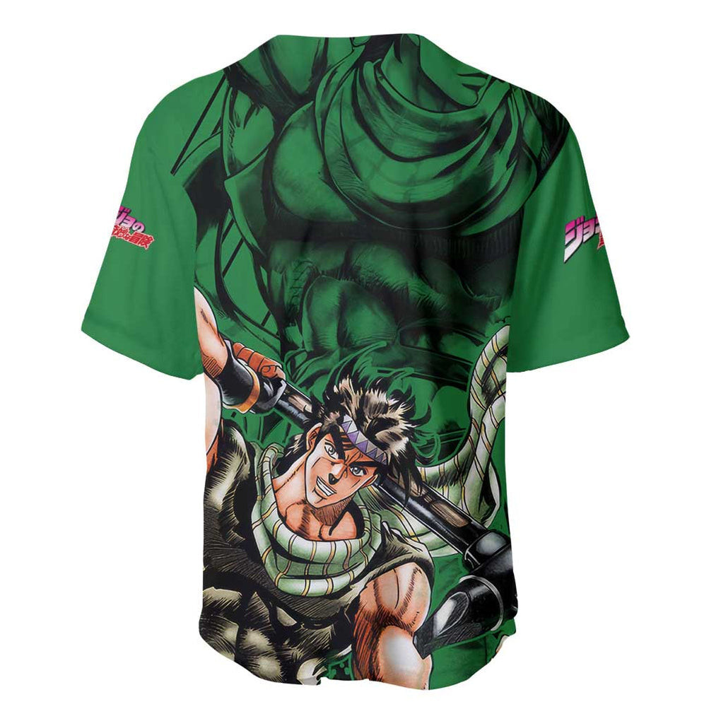 Joseph Joestar JoJos Bizarre Adventure Baseball Jersey Anime Mix Black Sketch 3