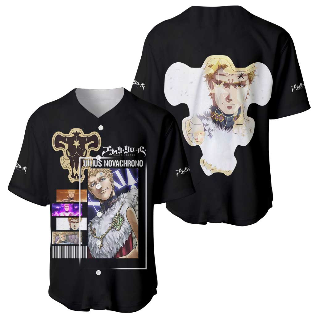 Julius Novachrono Black Clover Baseball Jersey Anime 1
