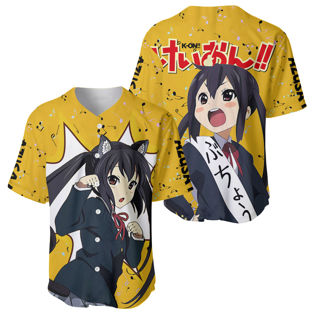 K On Azusa Nakano Anime Baseball Jersey 1