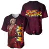 Ken Street Fighter Baseball Jersey Anime 1
