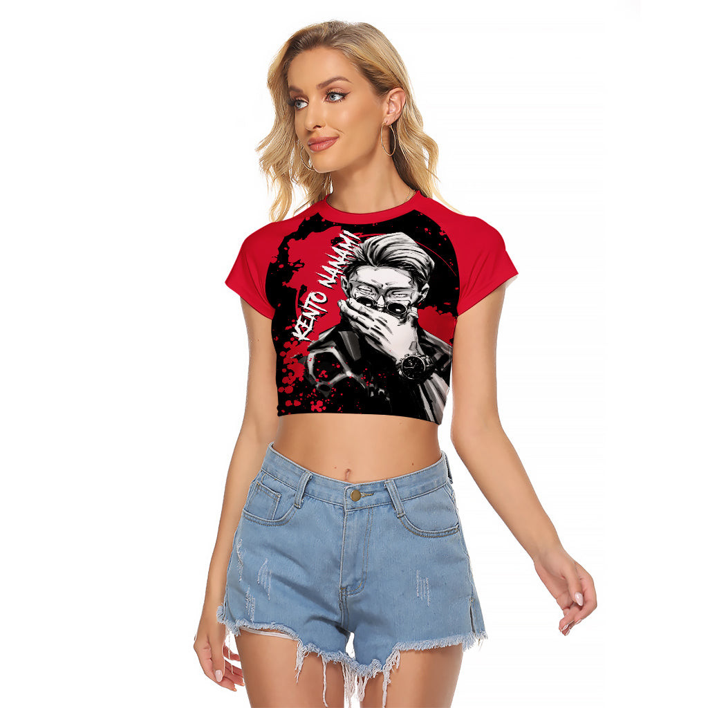 Kento Nanami Jujutsu Kaisen Raglan Cropped T Shirt Manga Art 1