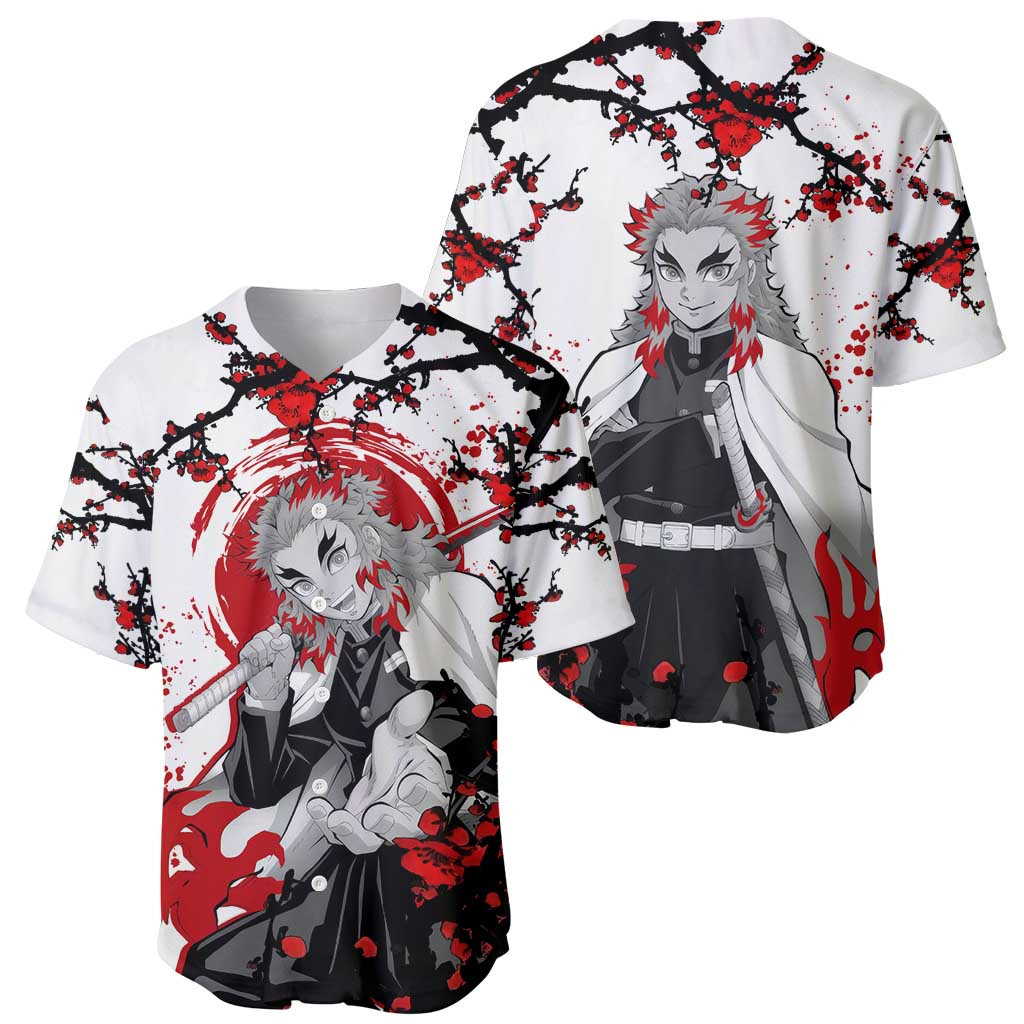 Kyojuro Rengoku Demon Slayer Baseball Jersey Anime Japan 1