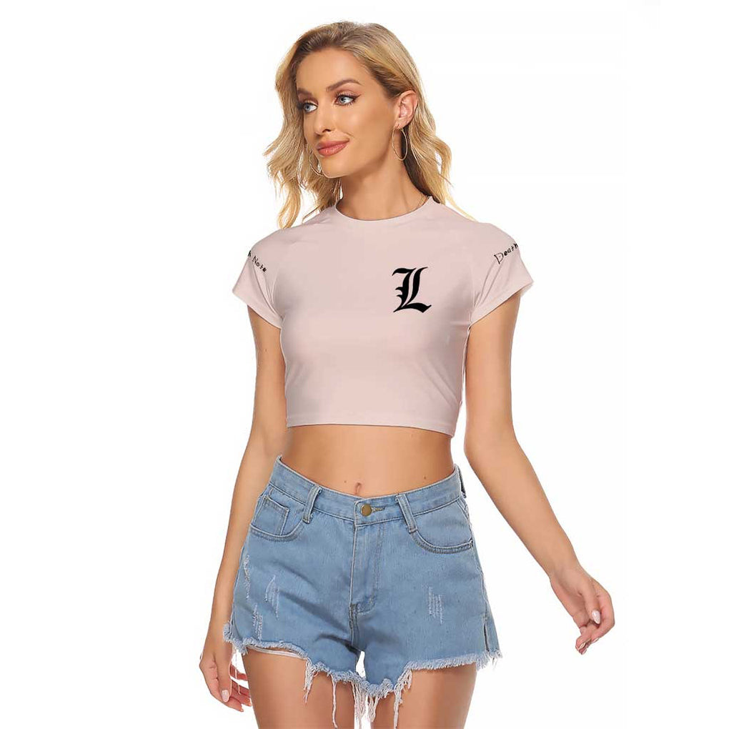 L Death Note Raglan Cropped T Shirt Anime 1