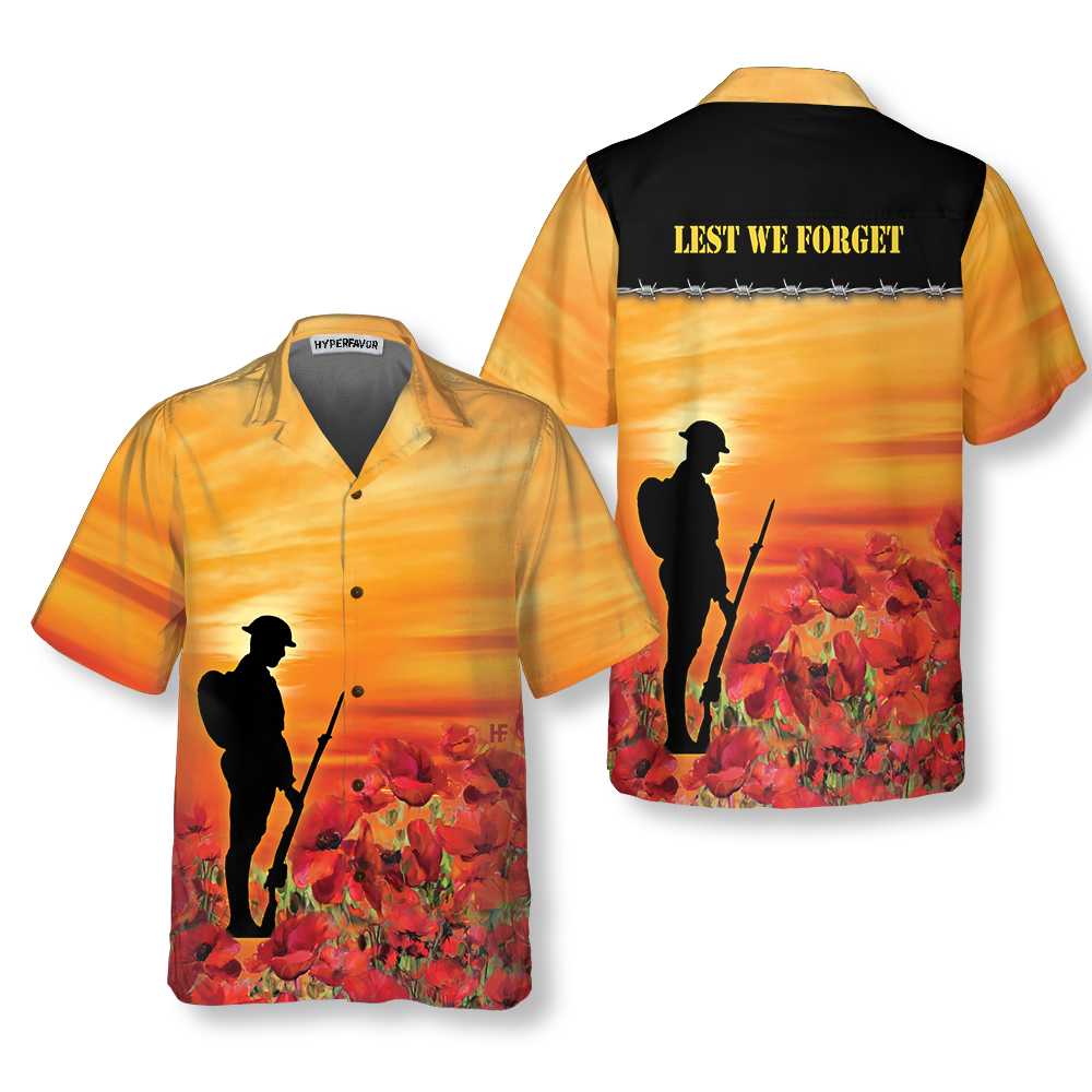 Lest We Forget Hawaiian Shirt Proud Veteran Shirt Best Gift For Veteran Day 1.jpg
