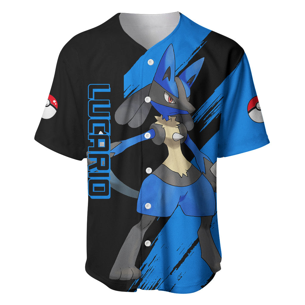Lucario mix Mega Evolved Baseball Jersey 2