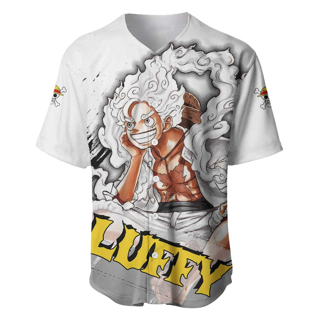 Luffy Gear 5 One Piece Baseball Jersey Anime 2