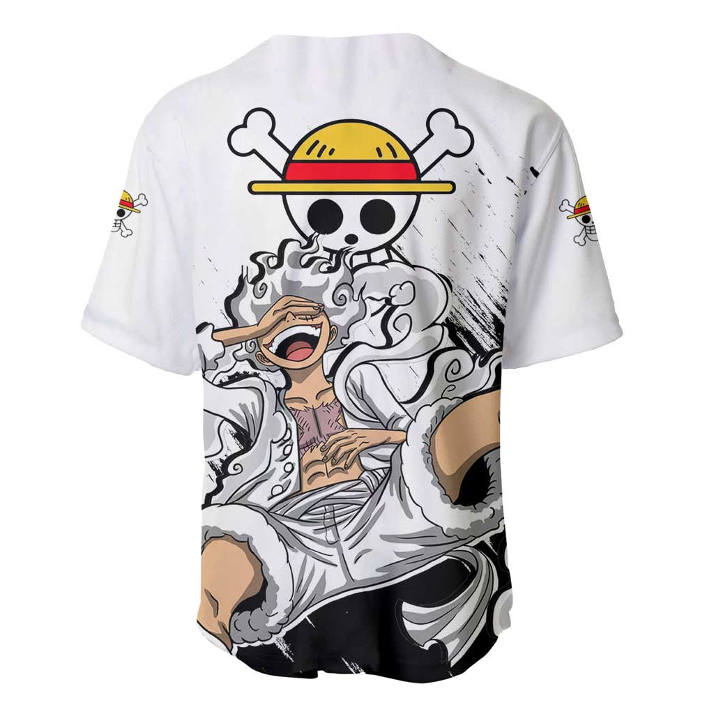 Luffy Gear 5 One Piece Baseball Jersey Anime 3