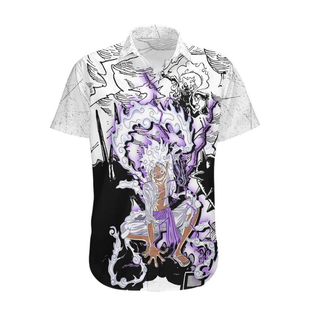 Luffy Strawhat Gear Five Hawaiian Shirt Kaminari TS07 1.jpg
