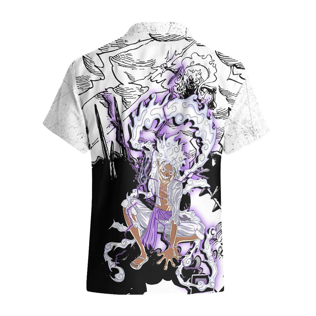 Luffy Strawhat Gear Five Hawaiian Shirt Kaminari TS07 2.jpg