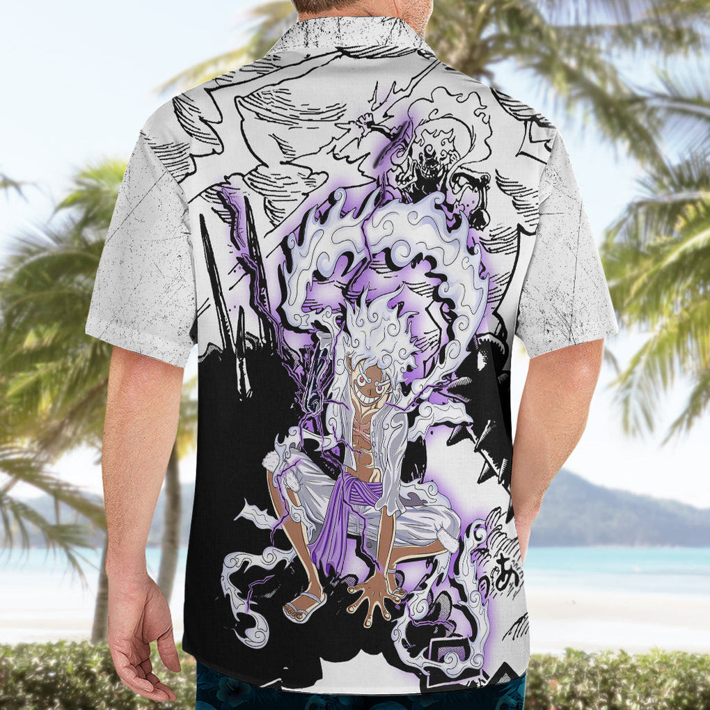 Luffy Strawhat Gear Five Hawaiian Shirt Kaminari TS07 5.jpg