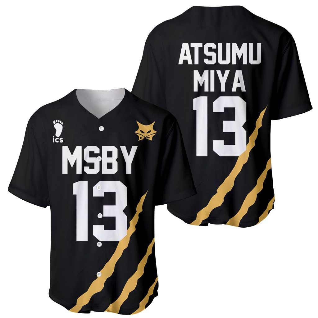 MSBY Atsumu Miya Number 13 Haikyu Baseball Jersey Anime Uniform 1