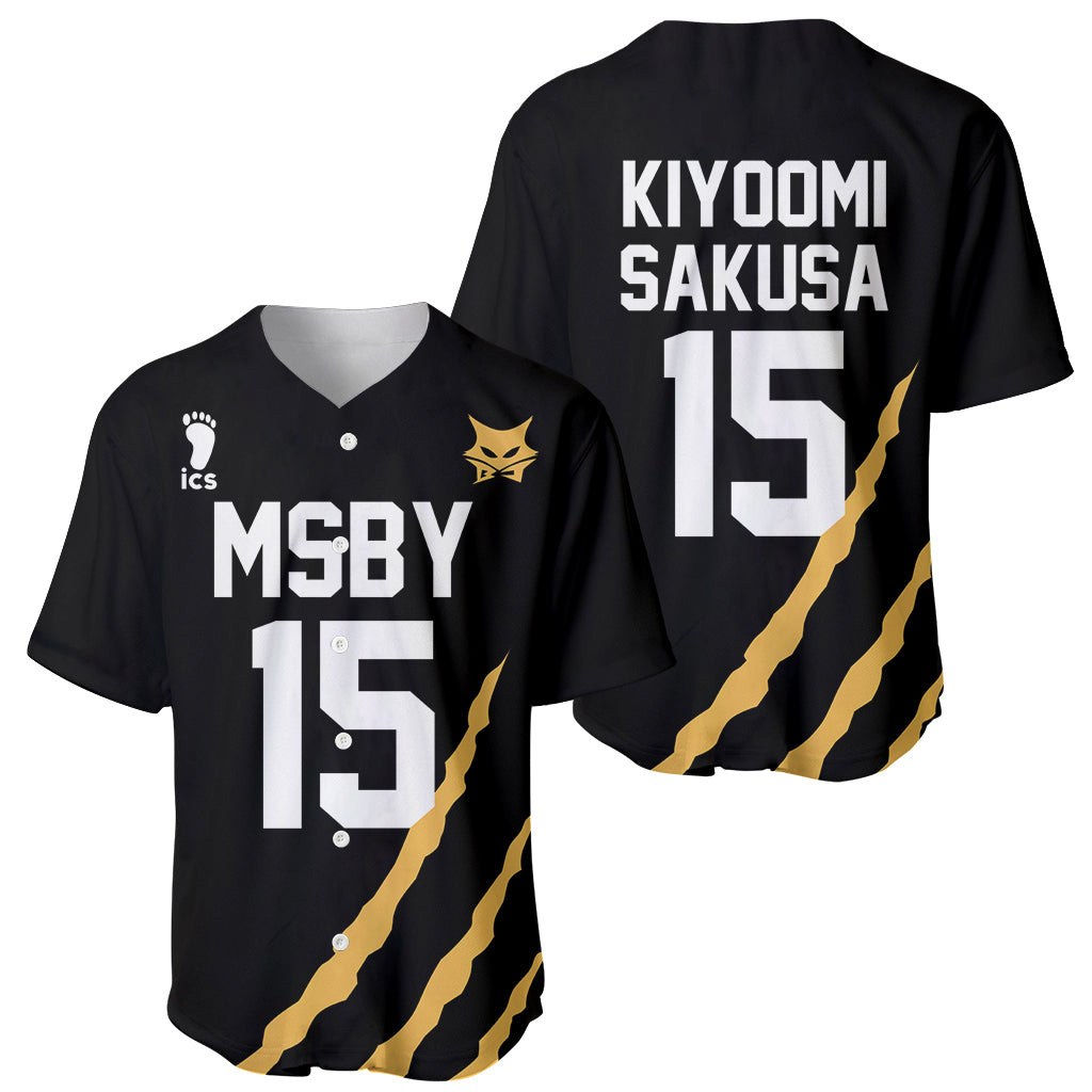 MSBY Kiyoomi Sakusa Baseball Jersey Number 15 Anime 1