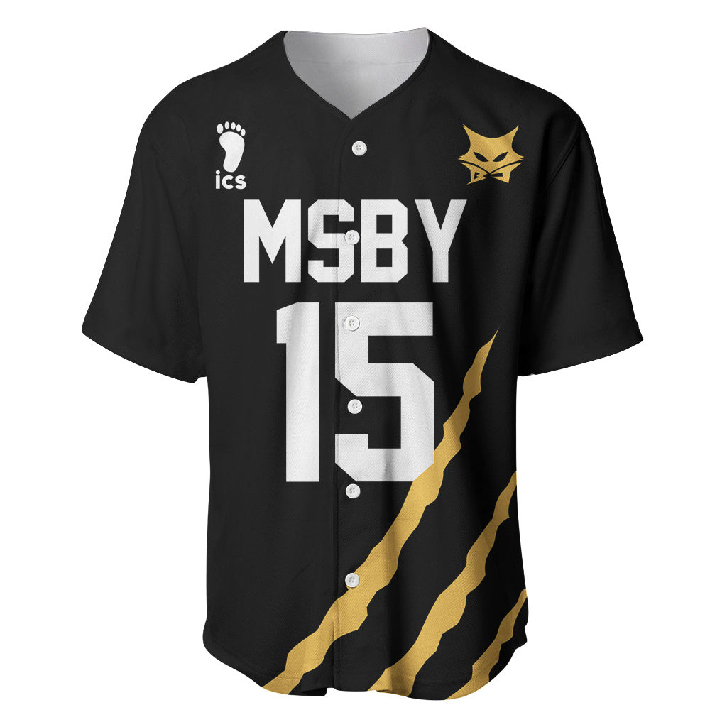 MSBY Kiyoomi Sakusa Baseball Jersey Number 15 Anime 2