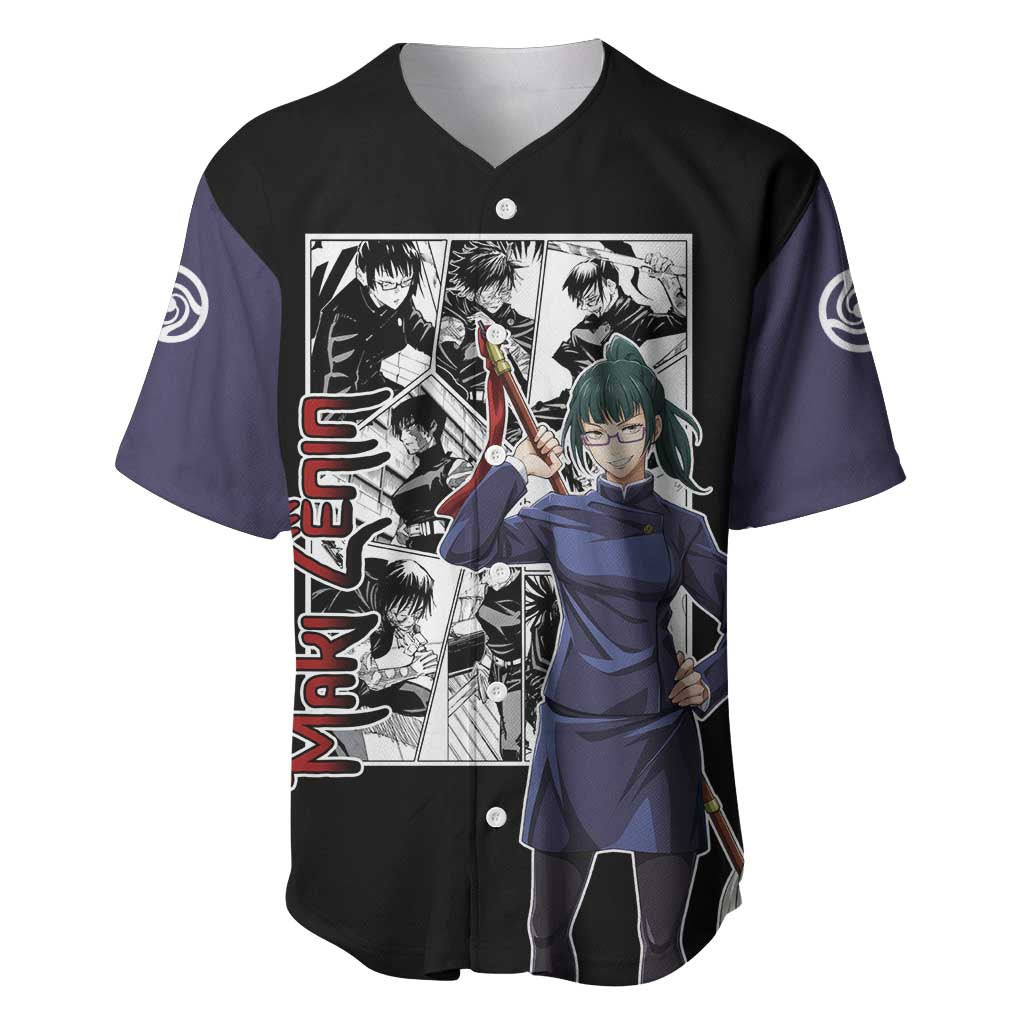 Maki Zenin Jujusu Kaisen Baseball Jersey Anime Mix Manga 2