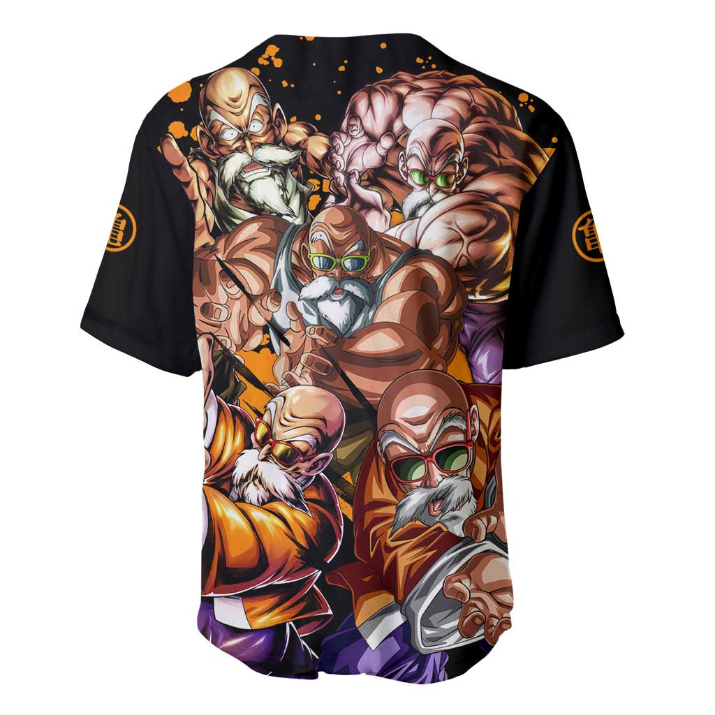Master Roshi Dragon Ball Z Baseball Jersey Anime 3