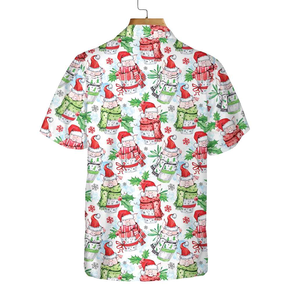 Merry Christmas Cute Pigs Hawaiian Shirt Funny Christmas Shirt Unique Gift For Christmas 1.jpg