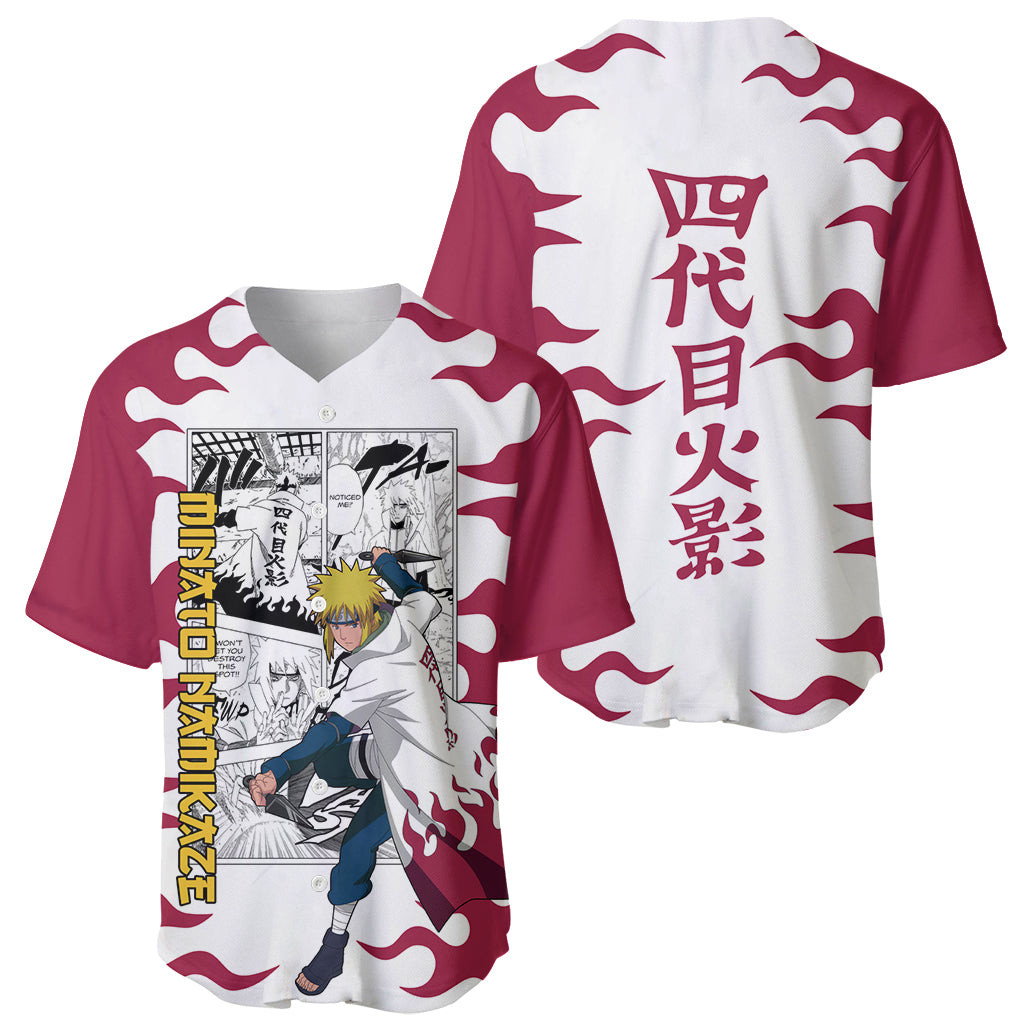Minato Namikaze Naruto Baseball Jersey Anime Mix Manga 1