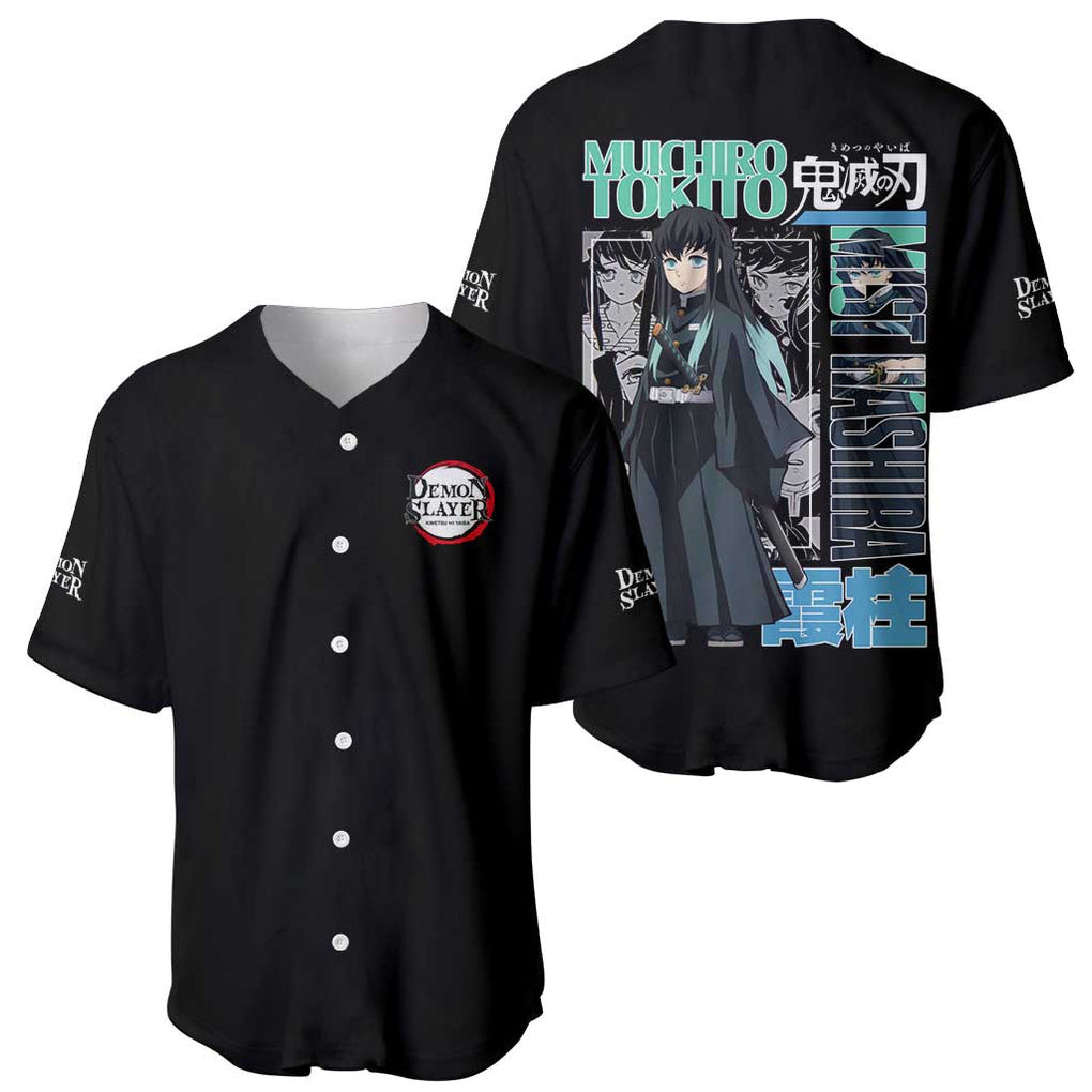 Muichiro Tokito Kimesu No Yaiba Baseball Jersey Anime Japan 1
