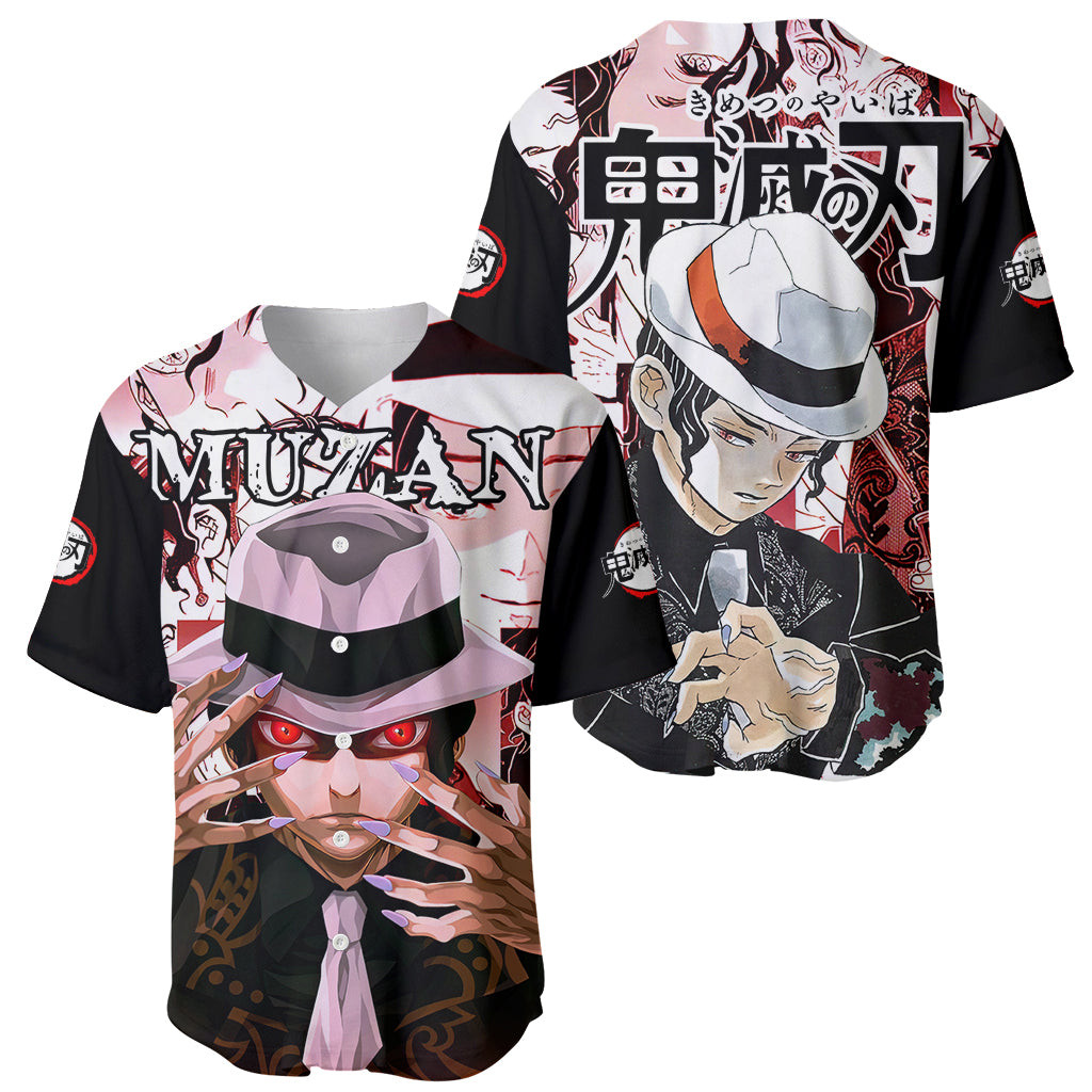 Muzan Kibutsuji Demon Slayer Baseball Jersey Anime Mix Manga 1