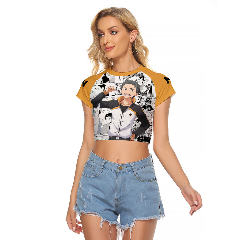 Natsuki Subaru Raglan Cropped T Shirt Hajimeru Isekai Seikatsu 1