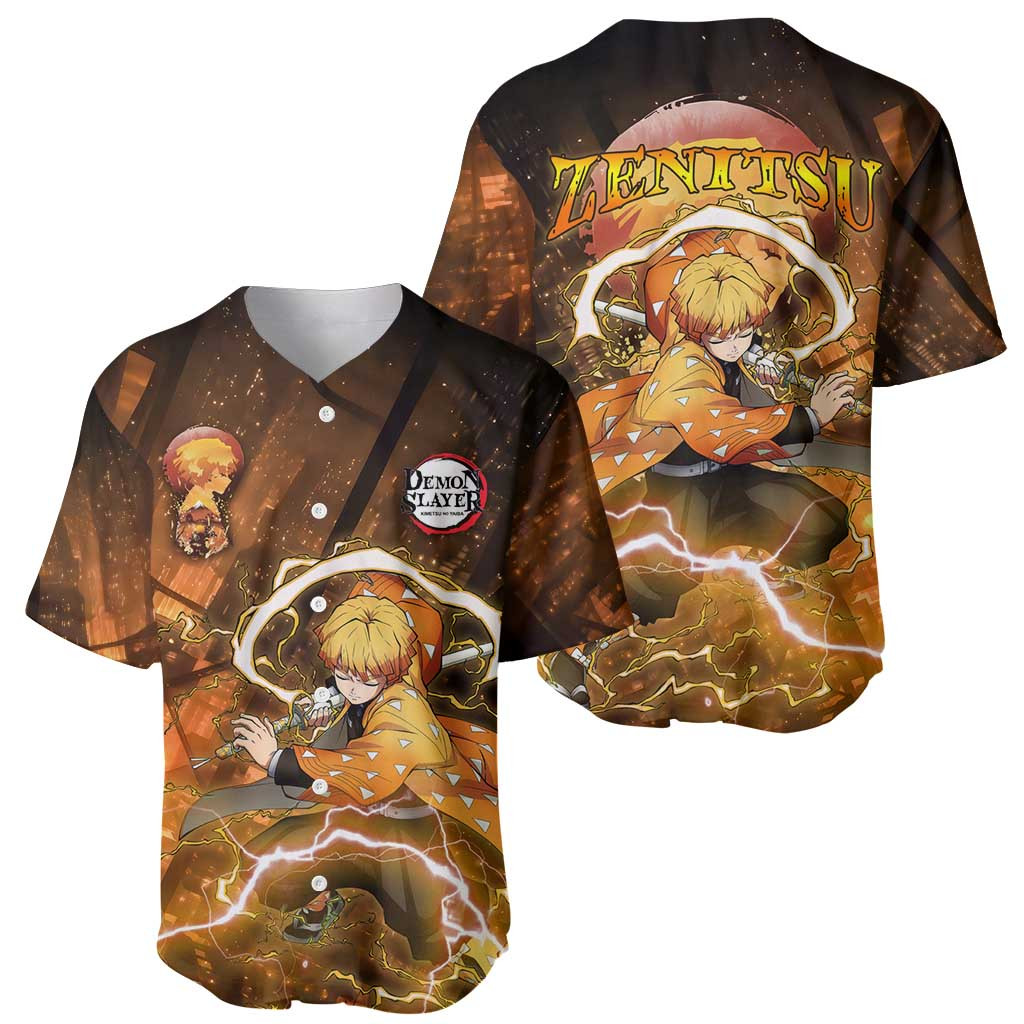Nenitsu Infinity Castle Demon Slayer Baseball Jersey Anime 1