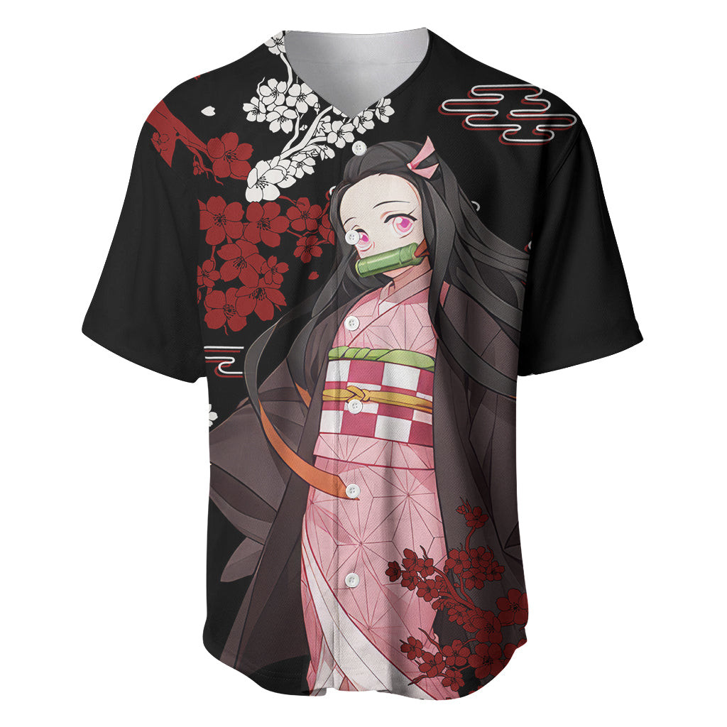 Nezuko Kamado Hoodie Demon Slayer Baseball Jersey 2