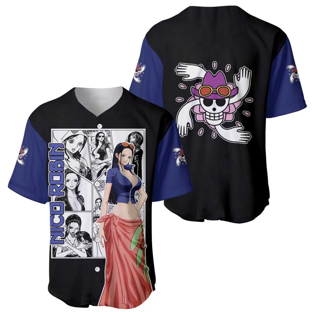 Nico Robin One Piece Baseball Jersey Anime Mix Manga 1