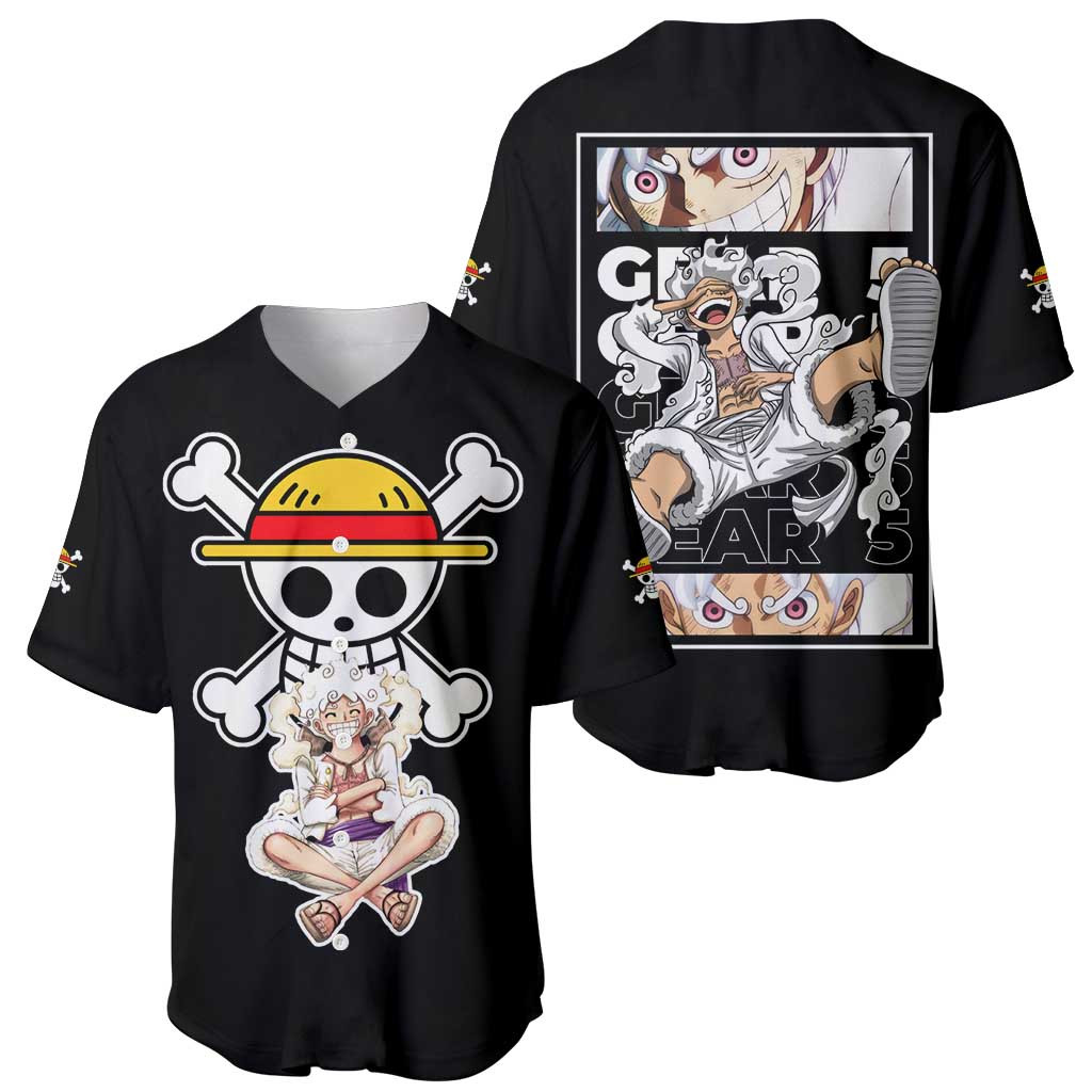 Nika Gear 5th Luffy One Piece Baseball Jersey Anime 1