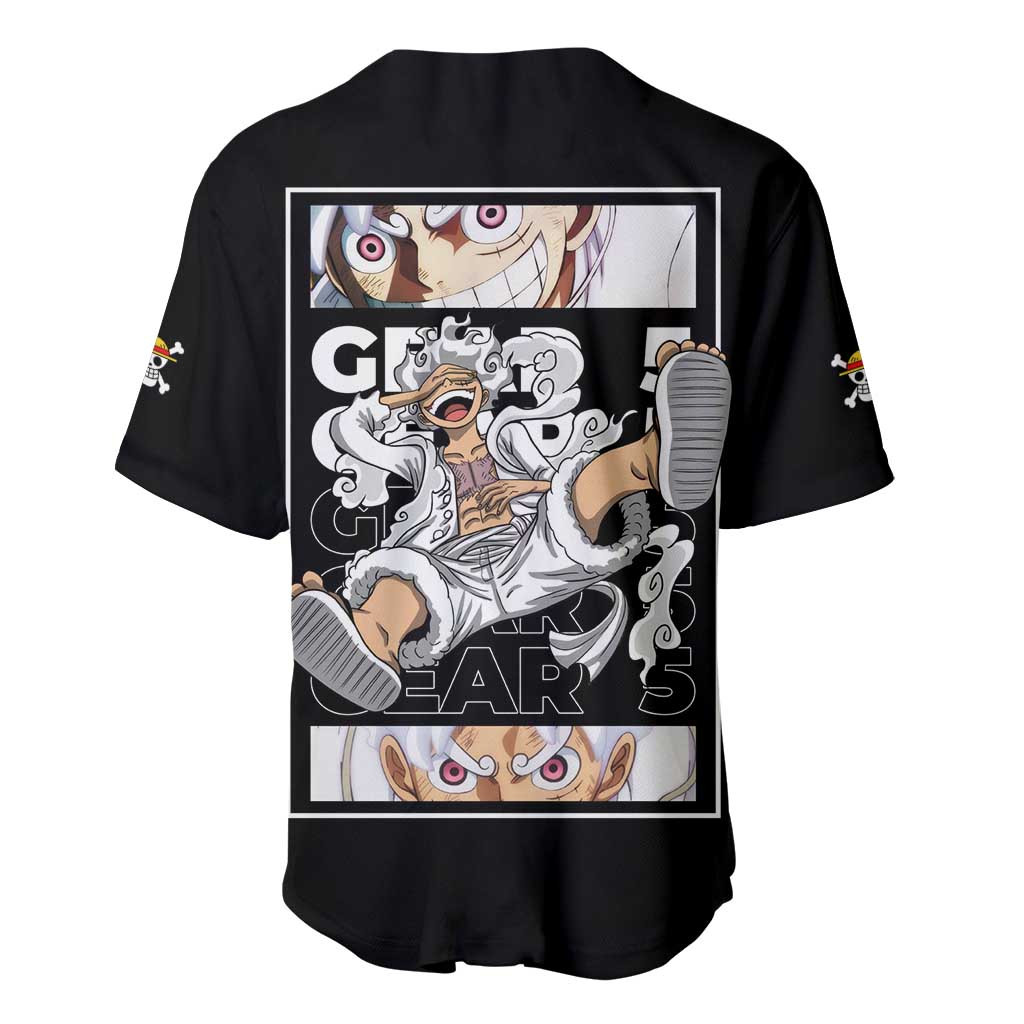 Nika Gear 5th Luffy One Piece Baseball Jersey Anime 3