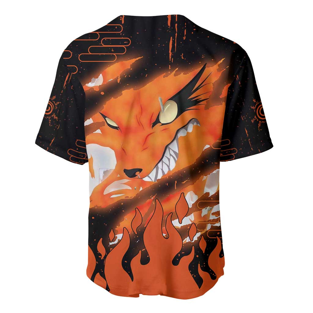 Nine Tailed Beasts Kurama Naruto Baseball Jersey Anime 3