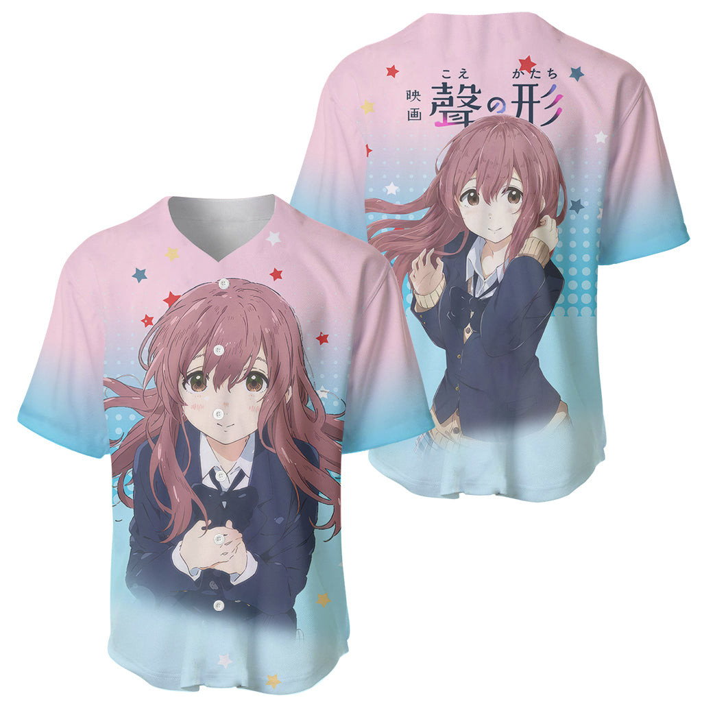 Nishimiya Shouko Baseball Jersey A Slient Voice 1