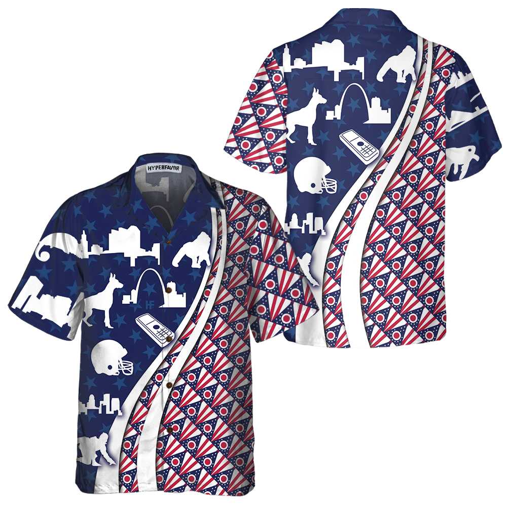 Ohio Flag Pattern Ohio State Hawaiian Shirt Ohio State Shirt For Men And Women Proud Ohio Gift Idea 1.jpg