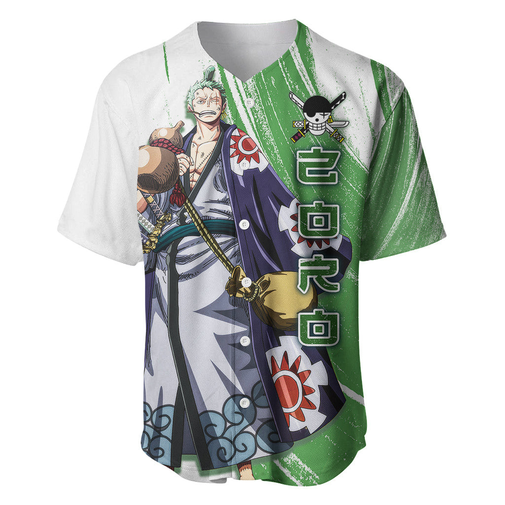 One Piece Baseball Jersey Roronoa Zoro Wano Swordman 2