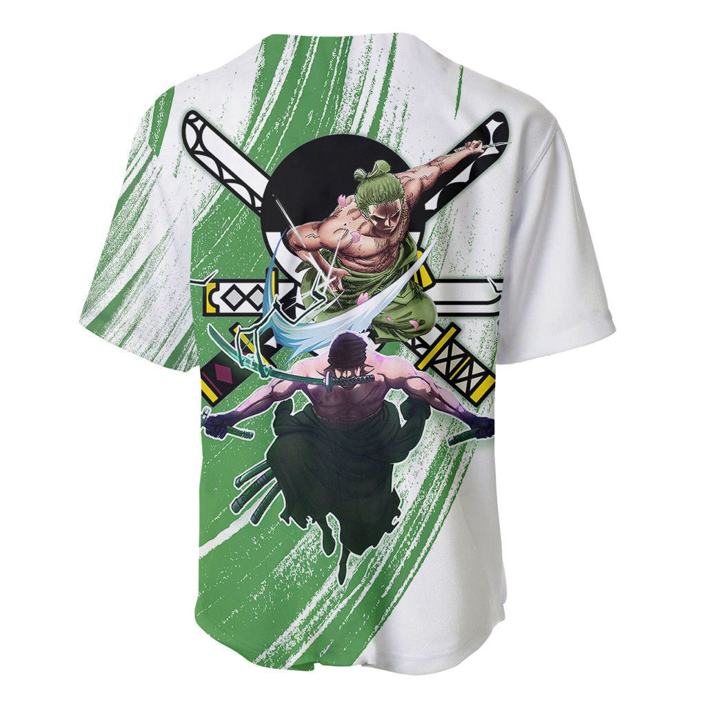 One Piece Baseball Jersey Roronoa Zoro Wano Swordman 3