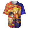 One Piece Trippy Luffy Baseball Jersey Anime Mid Trippy 2