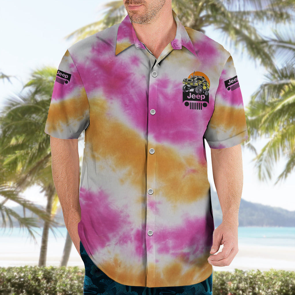 Orange Jeep Tie Dye Hawaiian Shirt Its A Thing You Wouldnt Understand 4.jpg