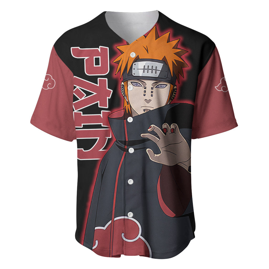Pain Akatsuki Naruto Anime Baseball Jersey 2
