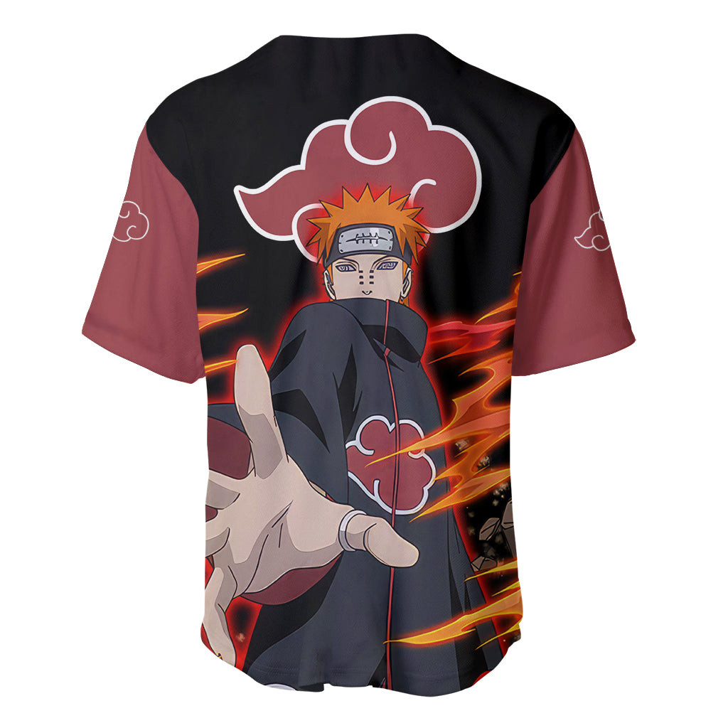 Pain Akatsuki Naruto Anime Baseball Jersey 3