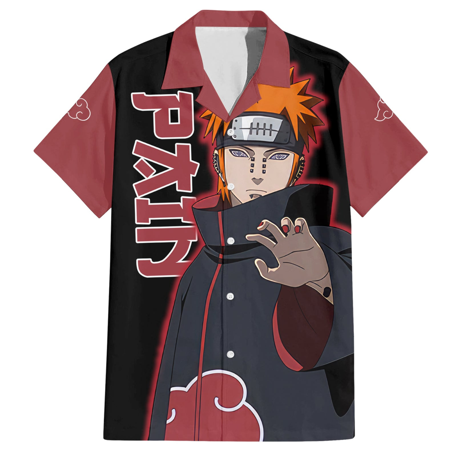 Pain Akatsuki Naruto Anime Hawaiian Shirt 1.jpg